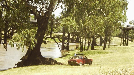 Datsun 1200 outback river NSW