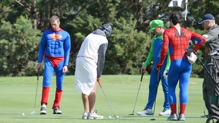 Toc superman golf towel