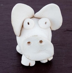 Small white pigs made in the 1980s