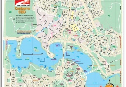 Canberra CBD map