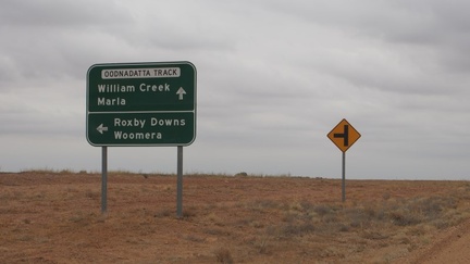 William Creek was wet but not as wet as Marree