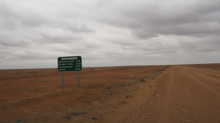 William Creek was wet but not as wet as Marree